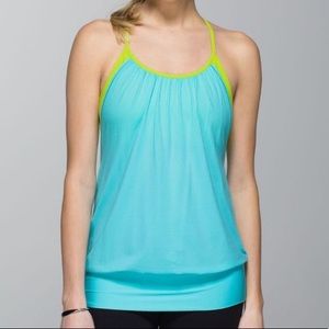 Lululemon No Limit Tank in Angel Blue/ Anidote